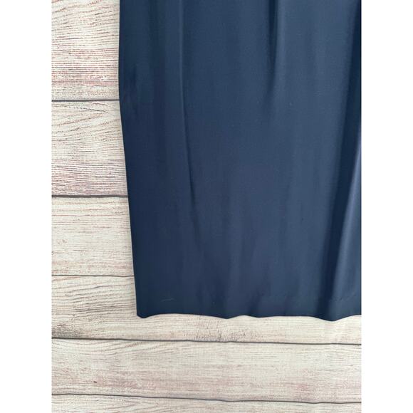 Vince Square Neck Sheath Dress Womens Medium Navy Blue Lined Stretch - Picture 4 of 10